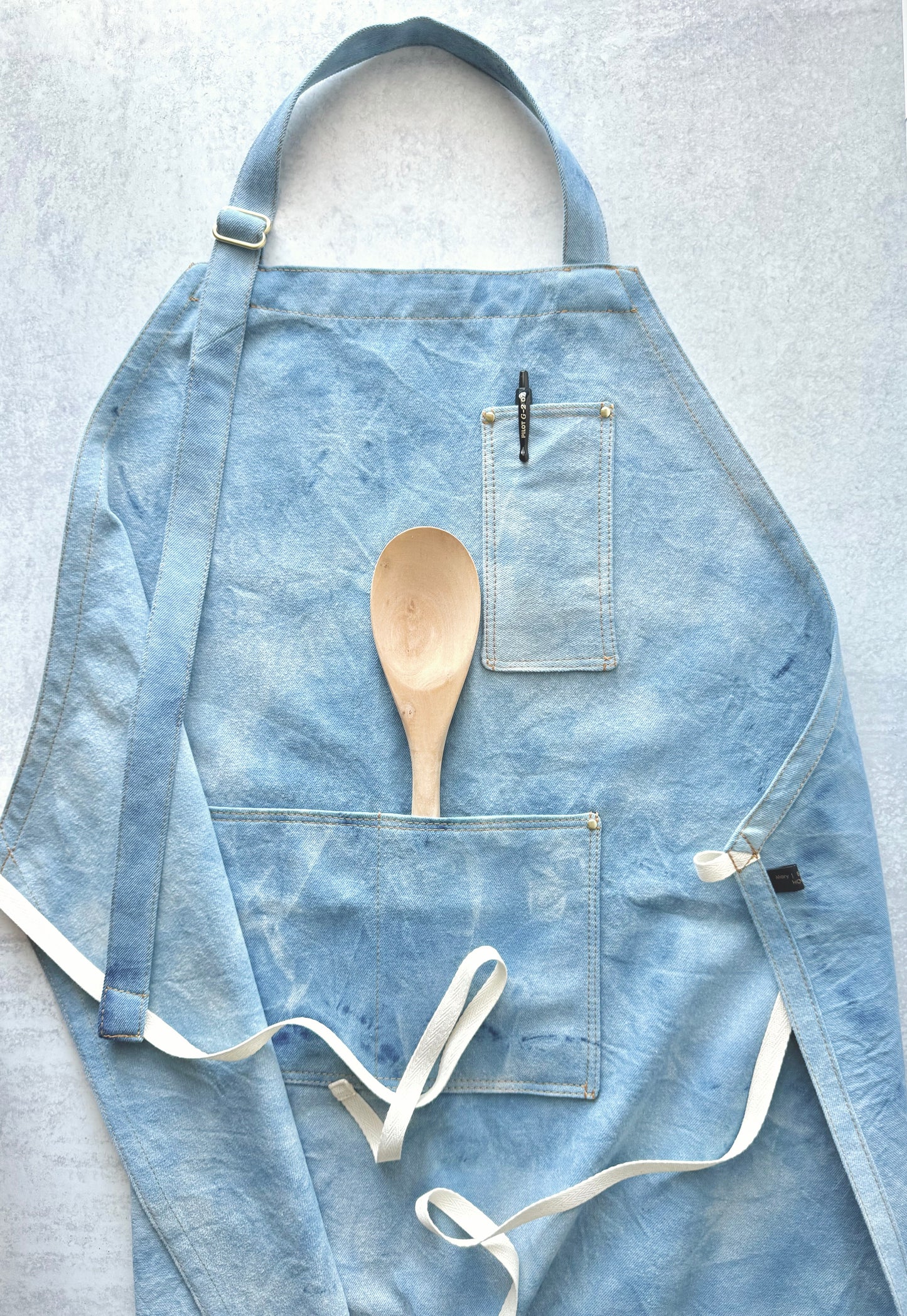 The Denim Apron, Dyed Denim Apron, Adult Apron