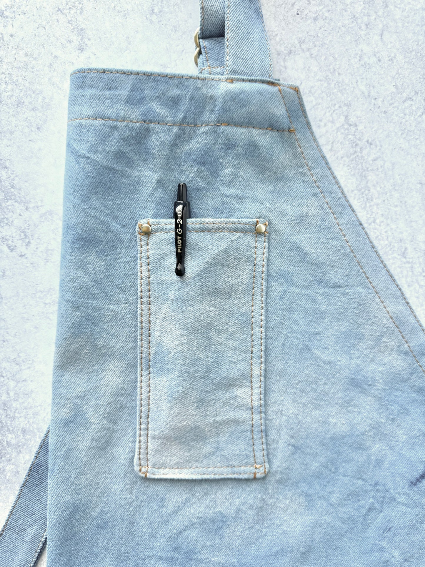 The Denim Apron, Dyed Denim Apron, Adult Apron