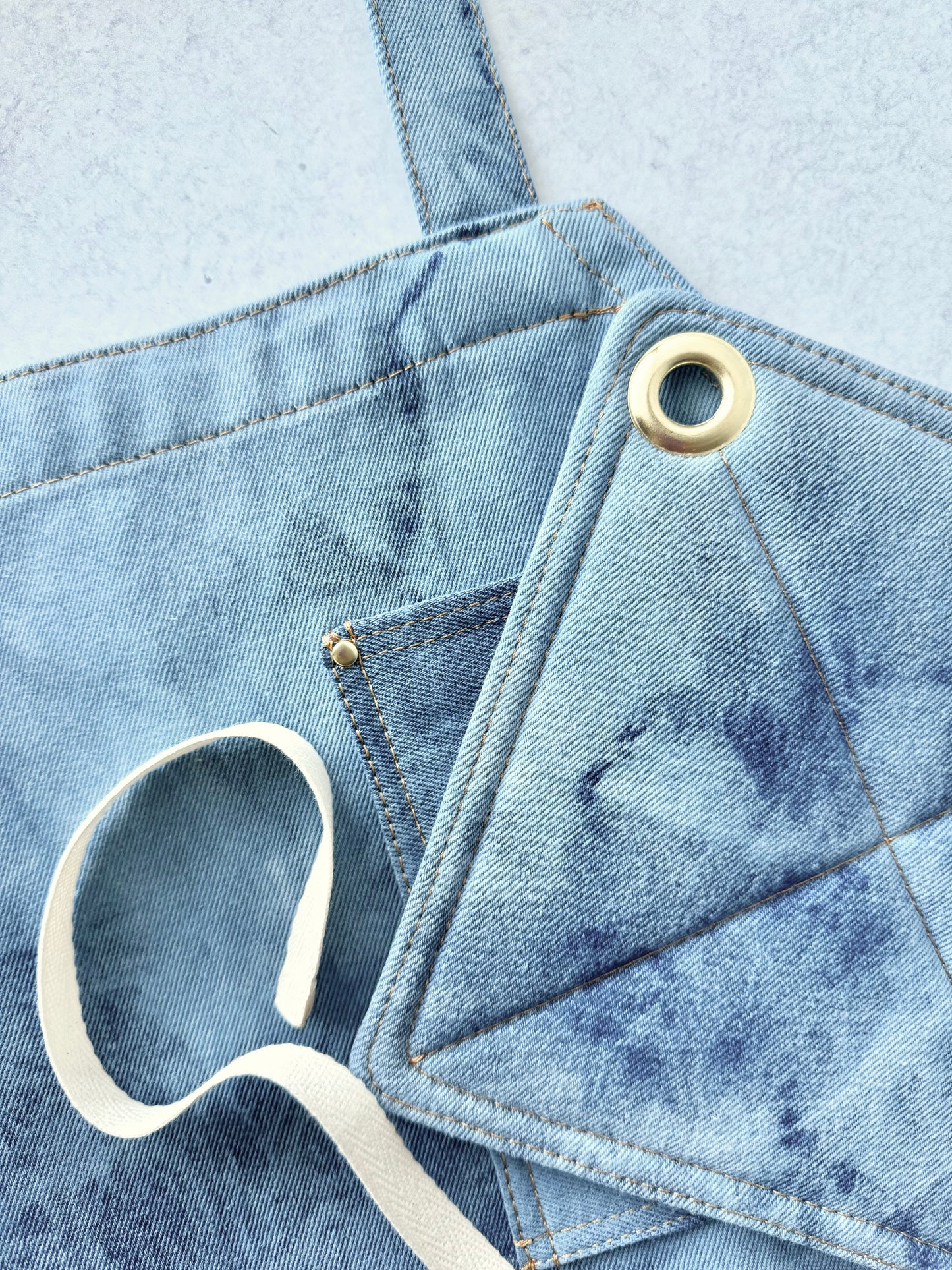 The Denim Apron, Dyed Denim Apron, Adult Apron
