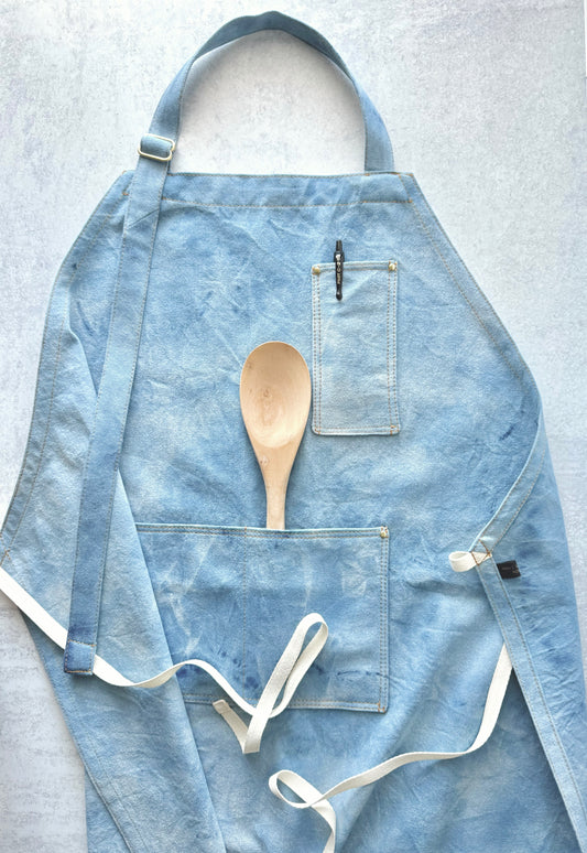 The Denim Apron, Dyed Denim Apron, Adult Apron