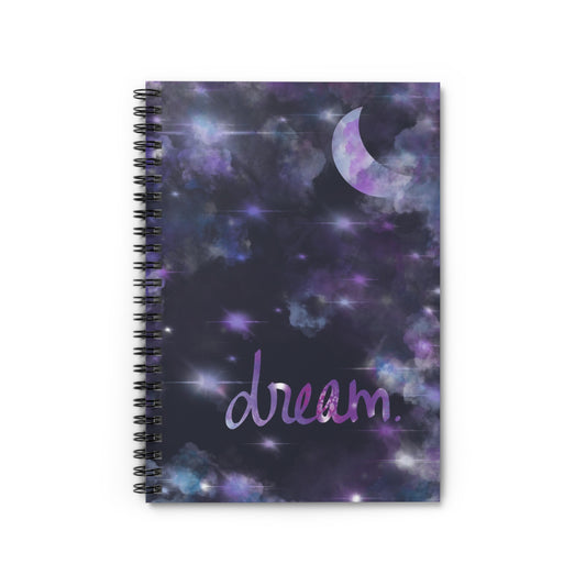 Dream Journal, Dream Notebook, Spiral Notebook, Ruled Line