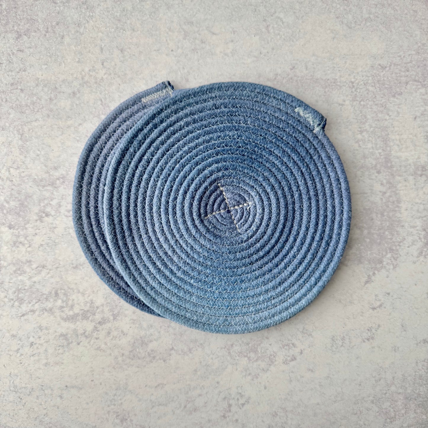 Ombre Rope Trivets, Set of Two Trivets, Kitchen Trivets, Dyed Trivets, Cotton Trivets